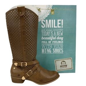 MTNG Mustang Women’s 58406 Diamond Cutout Boot Shoes